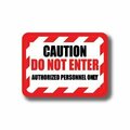 Ergomat 36in x 27in RECTANGLE SIGNS - CAUTION DO NOT ENTER Authorized Personel Only DSV-SIGN 972 #2384 -UEN